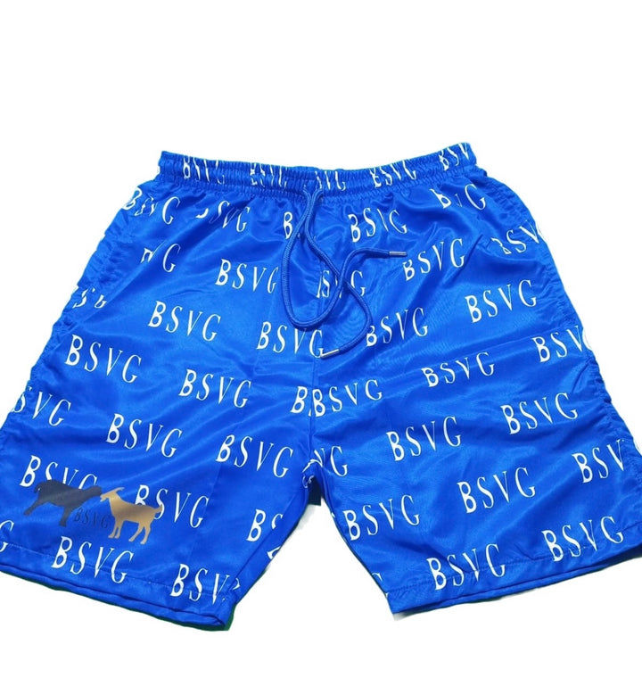 Drawstring Sublimation Shorts [BLUE]